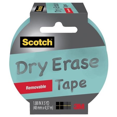SCOTCH Scotch 1571919 Dry Erase Removable Tape; 1.88 in. x 5 yards - Blue 1571919